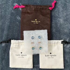Kate Spade Blue and Gold Set and Dust Bags